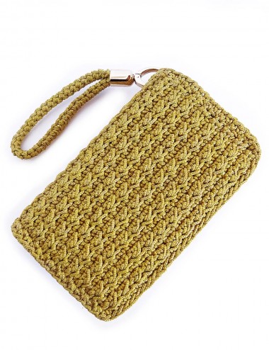 Handmade women knitted wallet