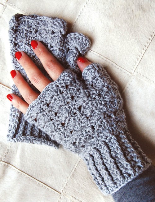 Χειροποίητα πλεκτά γάντια -...