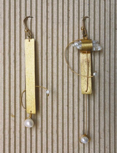 Handmade metal earrings
